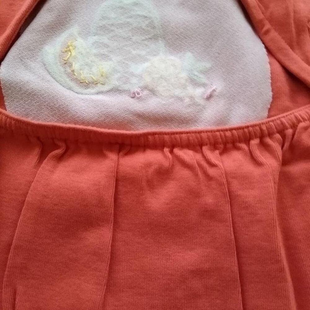 Gymboree BEACH SHACK Girls Keyhole Top Shirt Orange Size 3 Vintage New - Picture 3 of 6